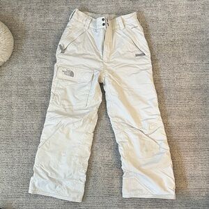 The North Face Off-White Winter Pants size M girls